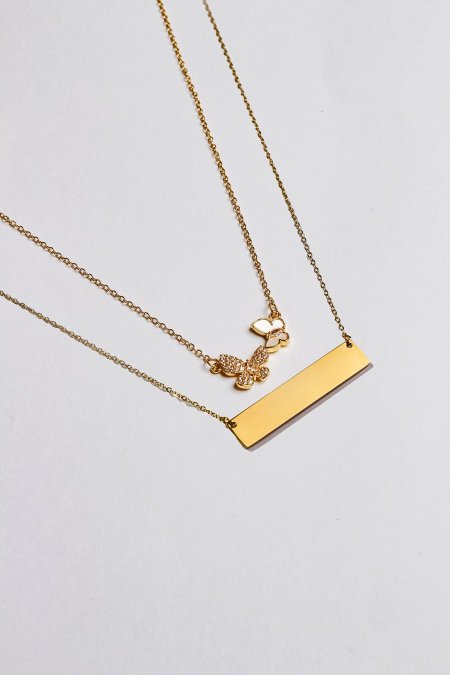 سنسال طبقتين مع نقش الاسم