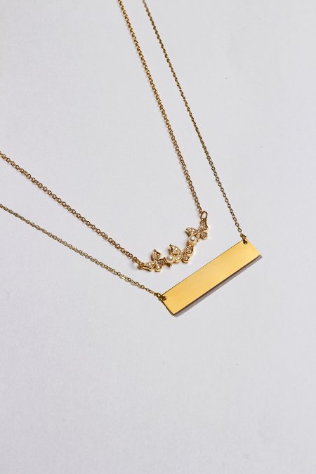 سنسال طبقتين مع نقش الاسم