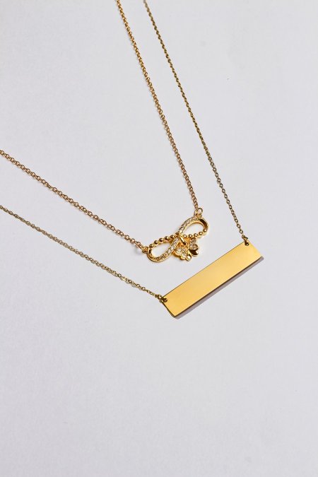 سنسال طبقتين مع نقش الاسم