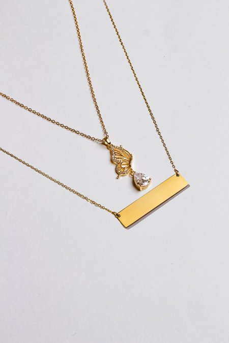 سنسال طبقتين مع نقش الاسم