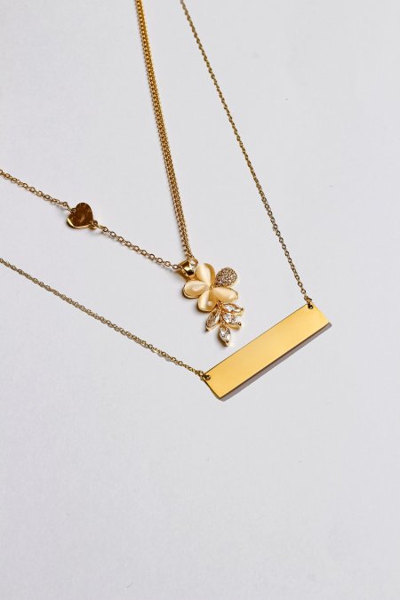 سنسال طبقتين مع نقش الاسم