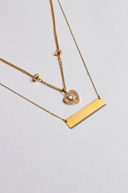 سنسال طبقتين مع نقش الاسم