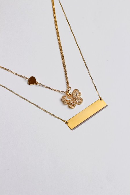 سنسال طبقتين مع نقش الاسم