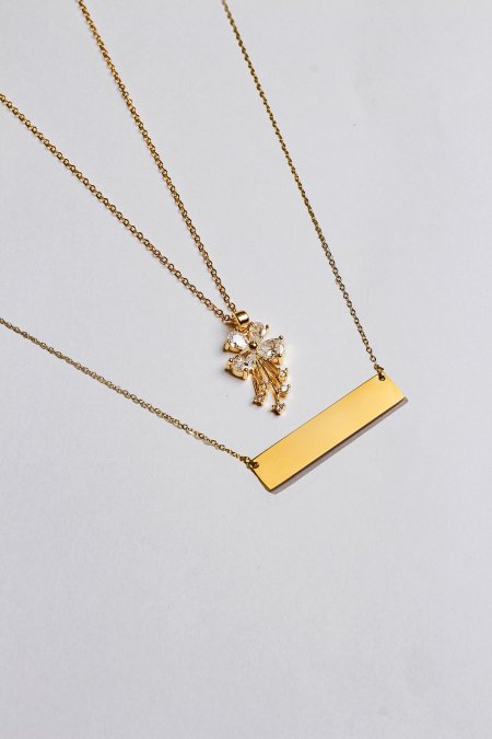 سنسال طبقتين مع نقش الاسم