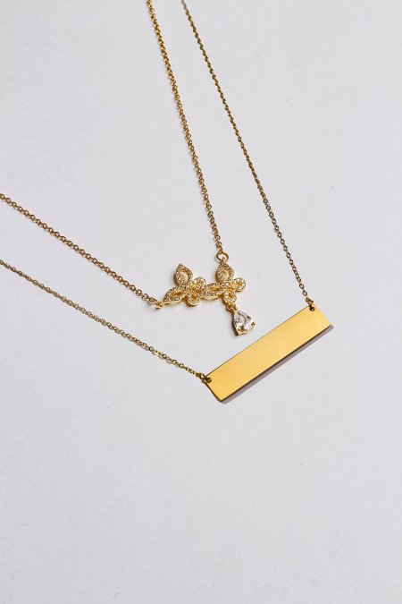 سنسال طبقتين مع نقش الاسم