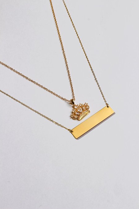 سنسال طبقتين مع نقش الاسم