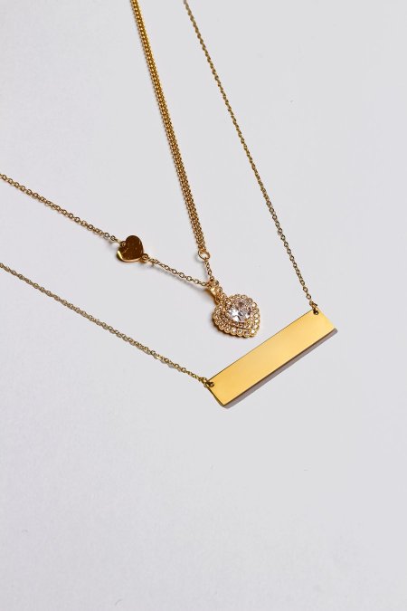 سنسال طبقتين مع نقش الاسم