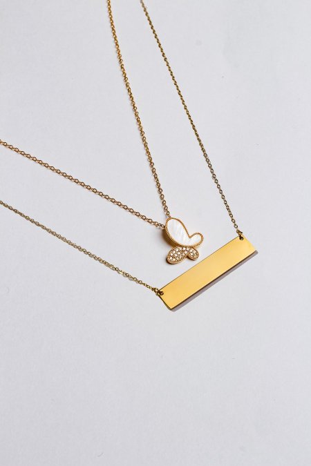 سنسال طبقتين مع نقش الاسم