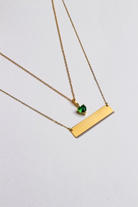 سنسال طبقتين مع نقش الاسم