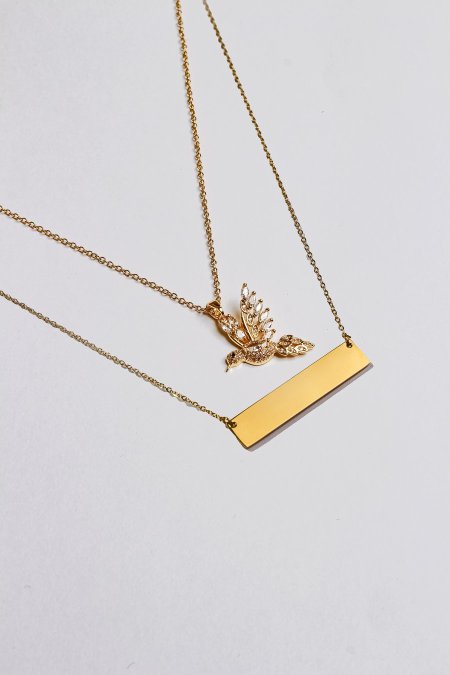 سنسال طبقتين مع نقش الاسم