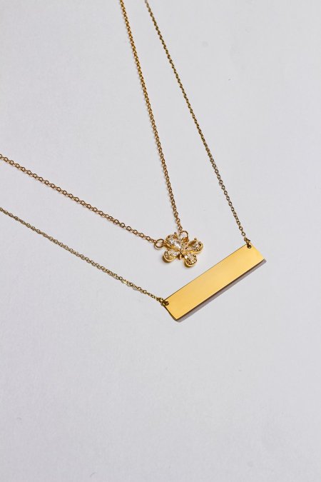 سنسال طبقتين مع نقش الاسم