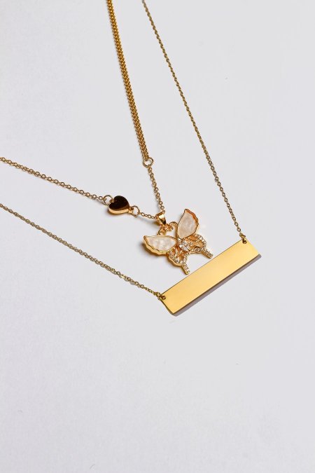 سنسال طبقتين مع نقش الاسم