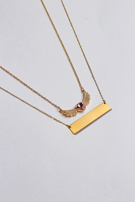 سنسال طبقتين مع نقش الاسم