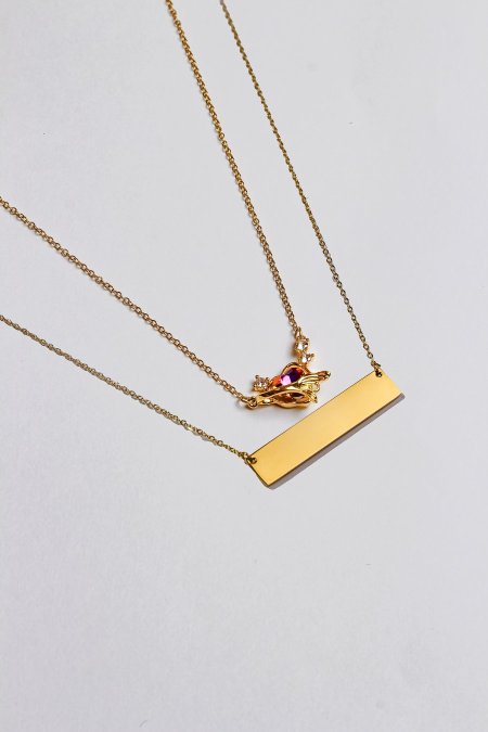 سنسال طبقتين مع نقش الاسم