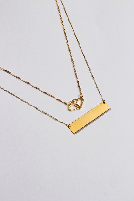 سنسال طبقتين مع نقش الاسم