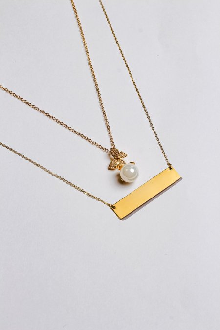 سنسال طبقتين مع نقش الاسم