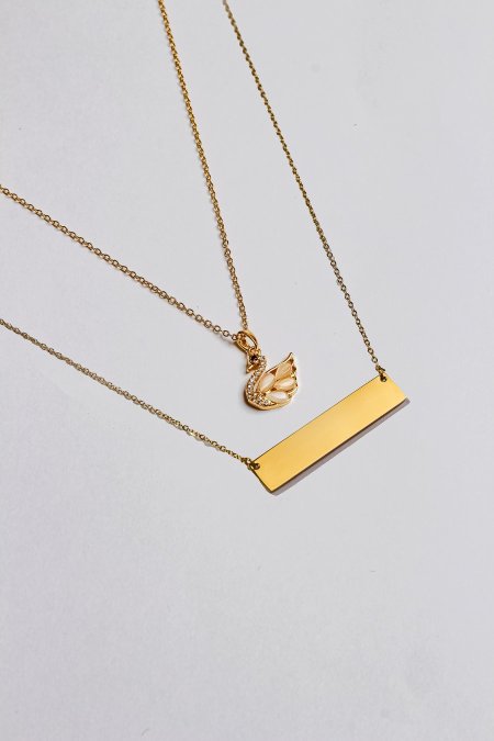 سنسال طبقتين مع نقش الاسم