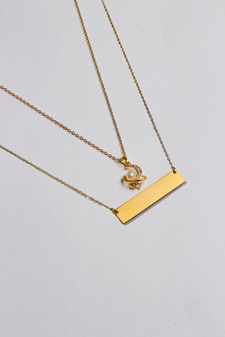 سنسال طبقتين مع نقش الاسم