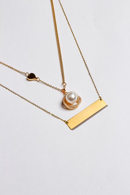 سنسال طبقتين مع نقش الاسم