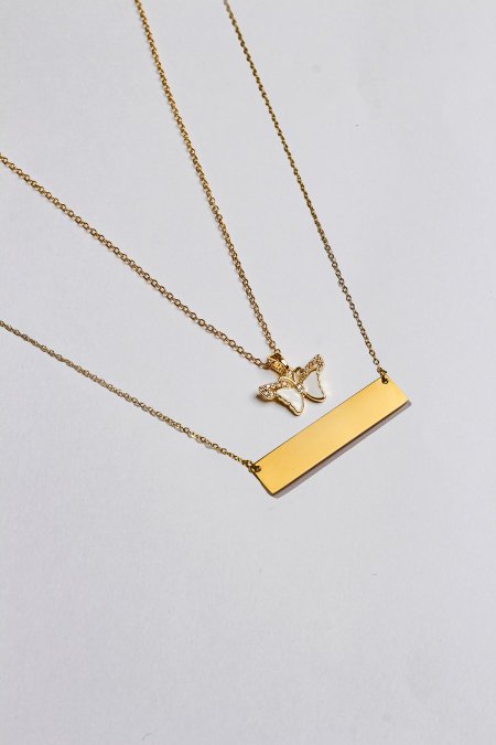 سنسال طبقتين مع نقش الاسم