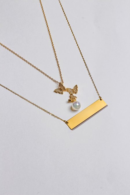 سنسال طبقتين مع نقش الاسم