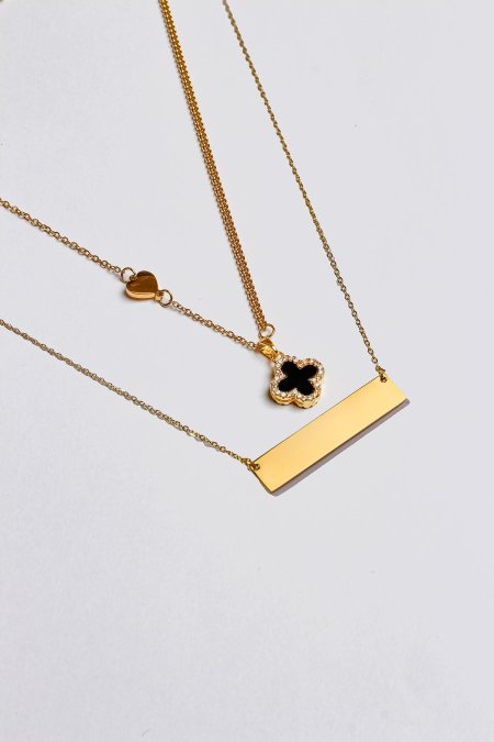 سنسال طبقتين مع نقش الاسم