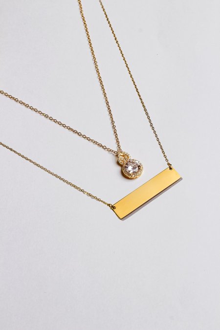 سنسال طبقتين مع نقش الاسم