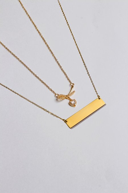 سنسال طبقتين مع نقش الاسم