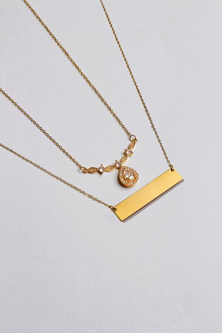 سنسال طبقتين مع نقش الاسم